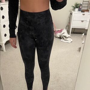 lululemon athletica Black tie dye Leggings